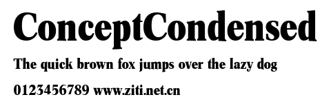 ConceptCondensed.ttf字體轉換器圖片