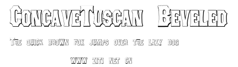 ConcaveTuscan Beveled.ttf字體轉換器圖片