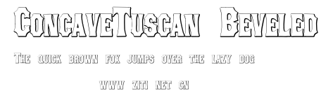 ConcaveTuscan Beveled.otf字體轉換器圖片