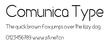 Comunica Type.ttf字體轉換器圖片