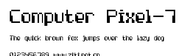 Computer Pixel-7.ttf字體轉換器圖片