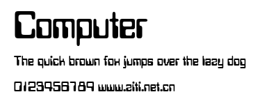 Computer.ttf字體轉換器圖片