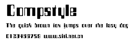 Compstyle.ttf字體轉換器圖片