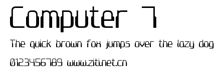 Computer 7.ttf字體轉換器圖片