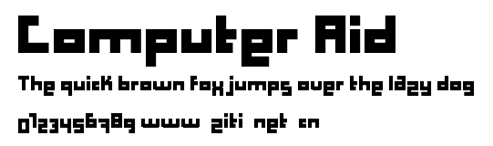 Computer Aid.ttf字體轉換器圖片