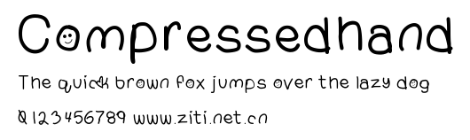 Compressedhand.ttf字體轉換器圖片