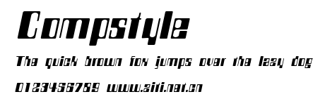 Compstyle.ttf字體轉換器圖片