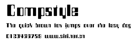 Compstyle.ttf字體轉換器圖片