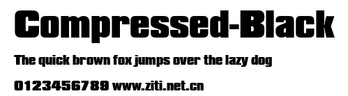 Compressed-Black.ttf字體轉換器圖片