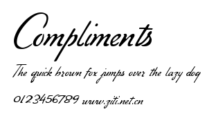 Compliments.ttf字體轉換器圖片