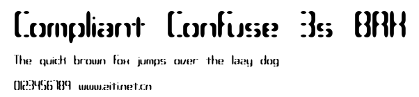 Compliant Confuse 3s BRK.ttf