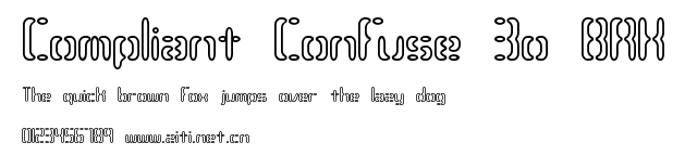 Compliant Confuse 3o BRK.ttf字體轉換器圖片