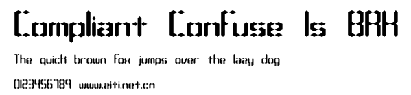 Compliant Confuse 1s BRK.ttf字體轉換器圖片