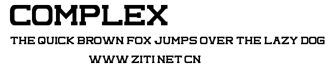 Complex.ttf字體轉換器圖片