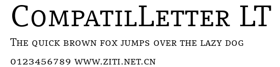 CompatilLetter LT.ttf字體轉換器圖片
