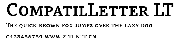 CompatilLetter LT.ttf字體轉換器圖片