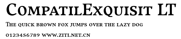 CompatilExquisit LT.ttf字體轉換器圖片