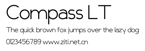 Compass LT.ttf字體轉換器圖片
