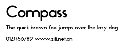 Compass.ttf字體轉換器圖片