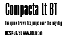 Compacta Lt BT.ttf字體轉換器圖片