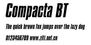 Compacta BT.ttf字體轉換器圖片