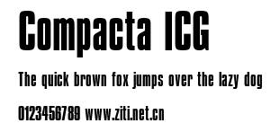 Compacta ICG.ttf字體轉換器圖片