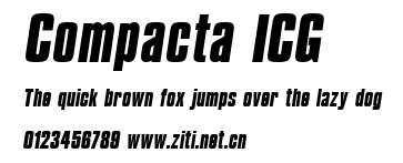 Compacta ICG.ttf字體轉換器圖片
