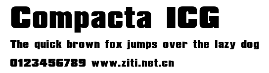 Compacta ICG.ttf字體轉換器圖片