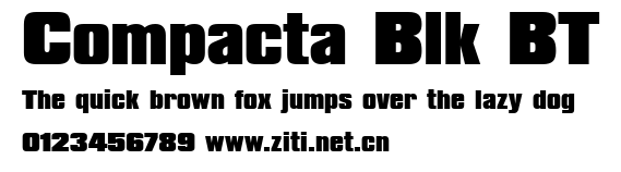 Compacta Blk BT.ttf字體轉換器圖片