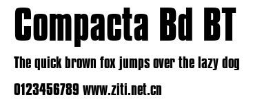 Compacta Bd BT.ttf字體轉換器圖片