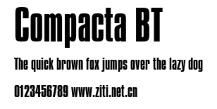 Compacta BT.ttf