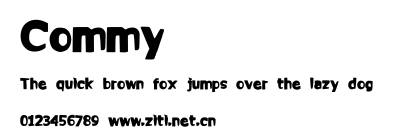 Commy.ttf字體轉換器圖片