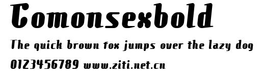 Comonsexbold.ttf字體轉換器圖片