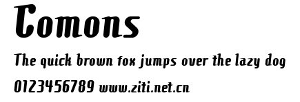 Comons.ttf字體轉換器圖片