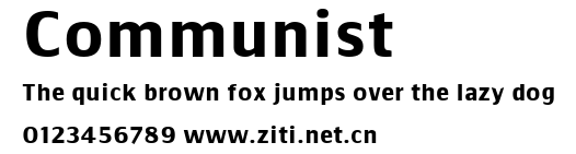 Communist.ttf字體轉換器圖片
