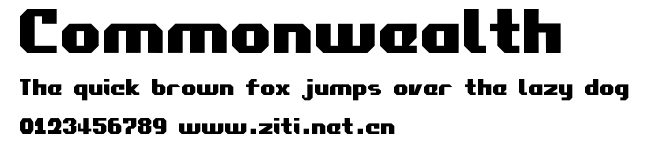 Commonwealth.ttf字體轉換器圖片