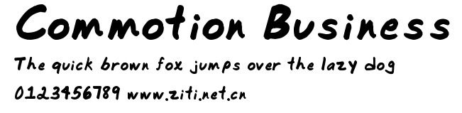 Commotion Business.ttf字體轉換器圖片