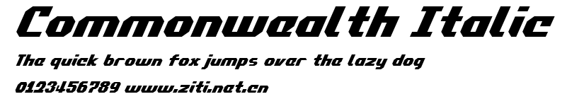 Commonwealth Italic.ttf字體轉換器圖片