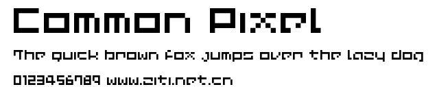 Common Pixel.ttf字體轉換器圖片