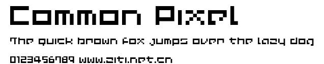 Common Pixel.ttf字體轉換器圖片