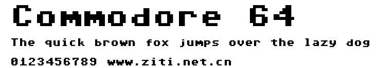 Commodore 64.ttf字體轉換器圖片
