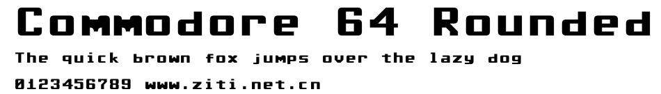 Commodore 64 Rounded.ttf字體轉換器圖片