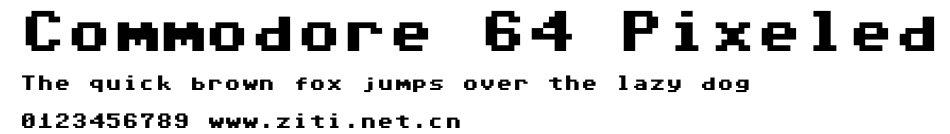 Commodore 64 Pixeled.ttf字體轉換器圖片