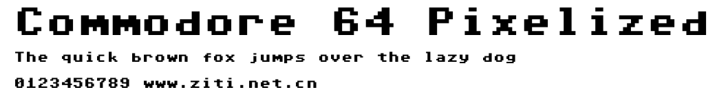 Commodore 64 Pixelized.ttf字體轉換器圖片