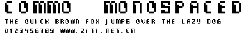 Commo Monospaced.ttf字體轉換器圖片