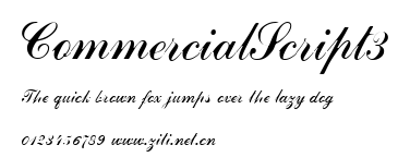 CommercialScript3.ttf字體轉換器圖片