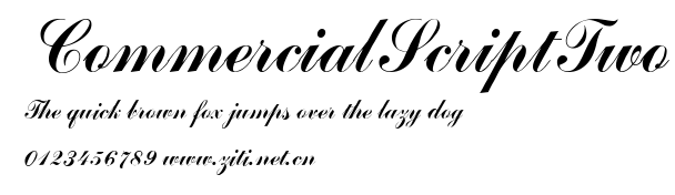 CommercialScriptTwo.ttf字體轉換器圖片