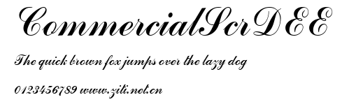 CommercialScrDEE.ttf字體轉換器圖片