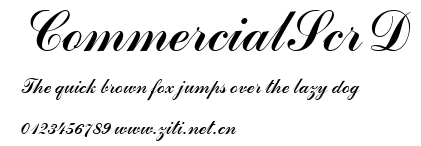 CommercialScrD.ttf字體轉換器圖片