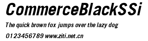 CommerceBlackSSi.ttf字體轉換器圖片